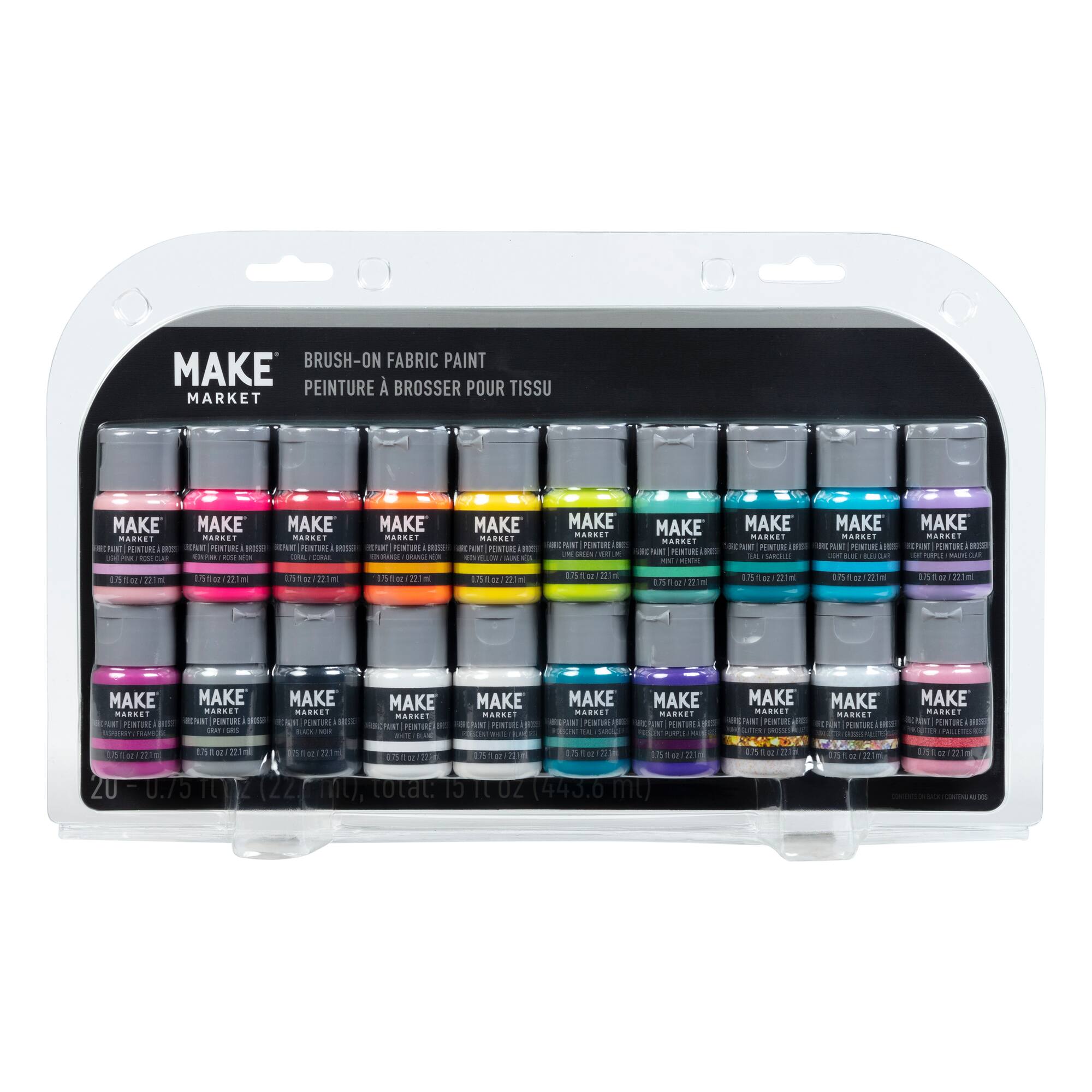 Pastel Brush-On Fabric Paint Set by Make Market®